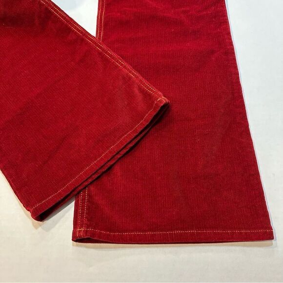Eddie Bauer Classic Red Corduroy Pants Bootcut Leg, Size 16 - Picture 8 of 11